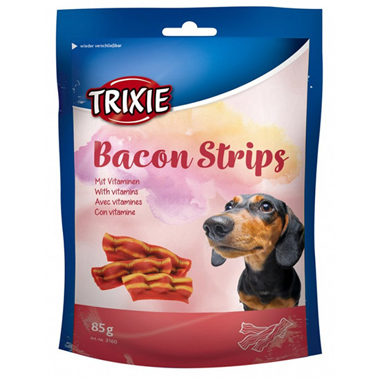 Лакомство для собак, Bacon Strips с беконом 85 гр